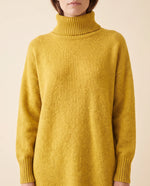 Tess Sweater Dress for Women - Turtleneck Long Sleeve Relaxed