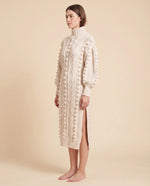 Viola Sweater Dress for Women - Cable Knit Turtleneck Midi