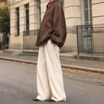 Ashcroft brown suede shirt jacket, side profile view