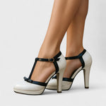 Lena T-Strap Bow Platform Heels