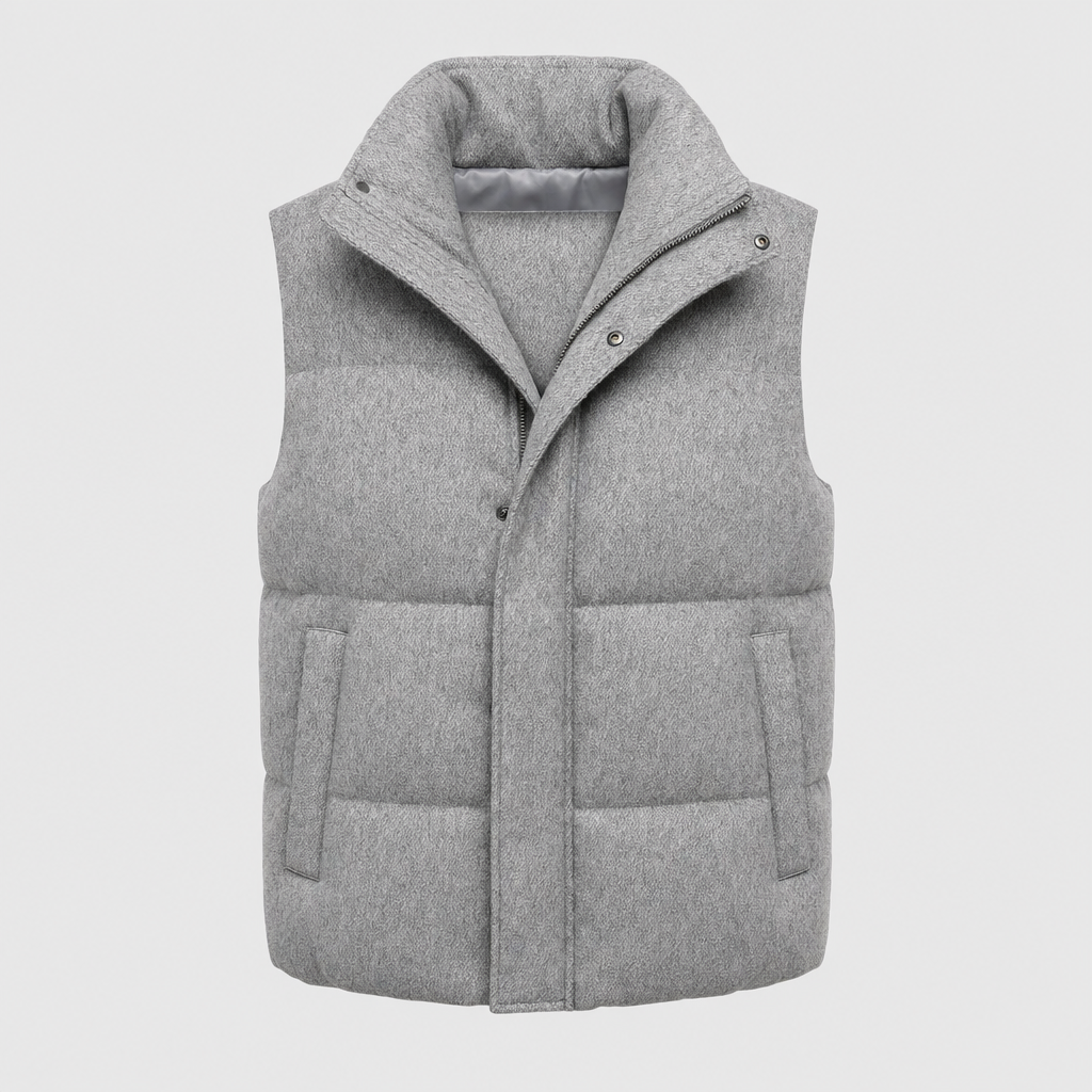 Aylsham Wool-Look Gilet in light grey