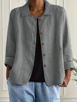 Hanna Lightweight Button-Front Jacket