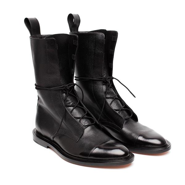 Doris Pointed-Toe Block Heel Boots