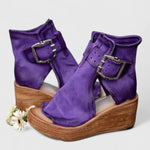 Jess | Wedge Sandals with Ankle Strap