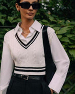 Lady's Rich Sweater Vest, women's sweater vest – view 1