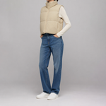 Beckford Cropped Puffer Vest worn, side