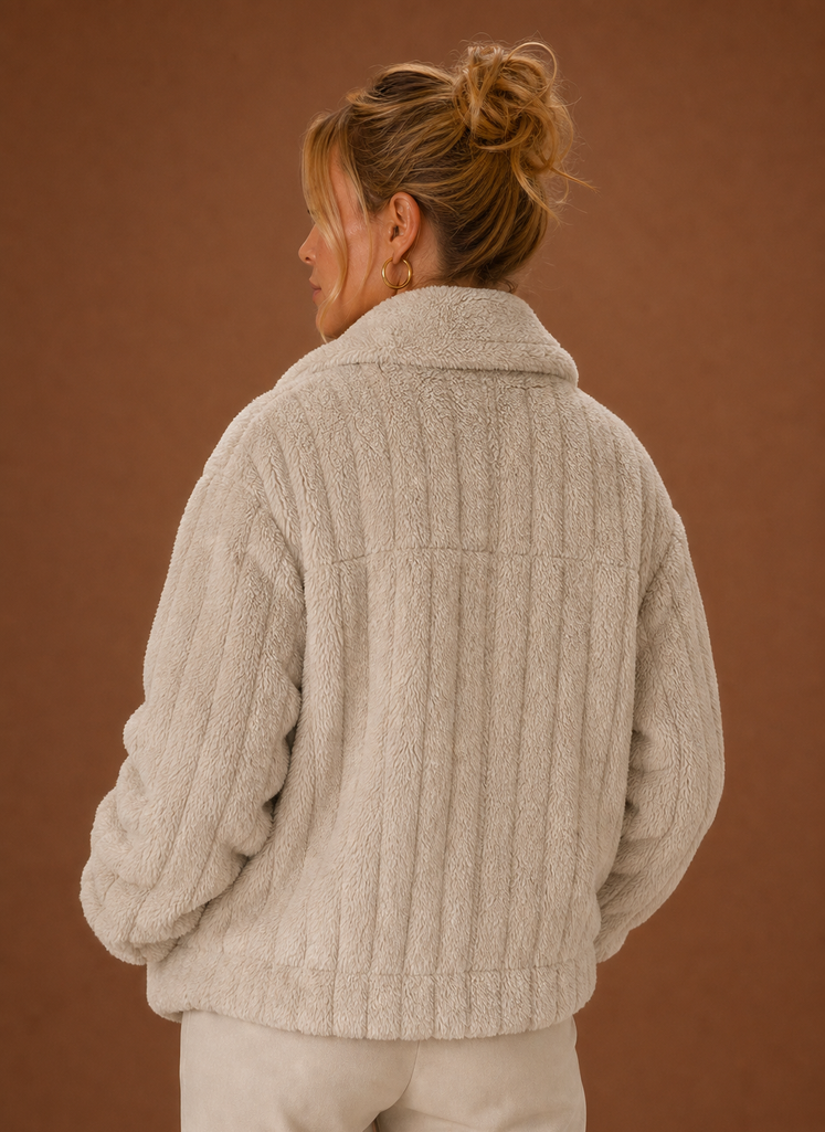 Women's Winter Coat - Oversized Teddy Jacket | Areleon