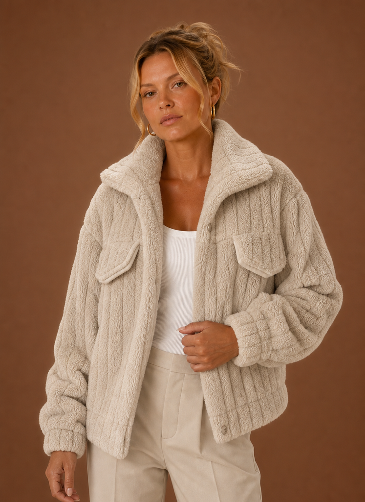 Women's Winter Coat - Oversized Teddy Jacket | Areleon