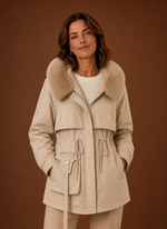 Women's Parka Jacket - Faux Fur Hooded Winter Coat | Areleon