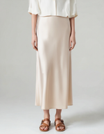 Old Money Silk Skirt