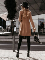 Amelie Double-Breasted Slim-Fit Long Coat