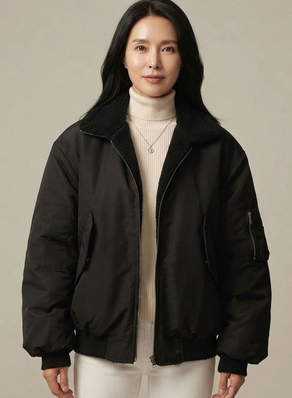 Greta Reversible Lined Bomber Jacket