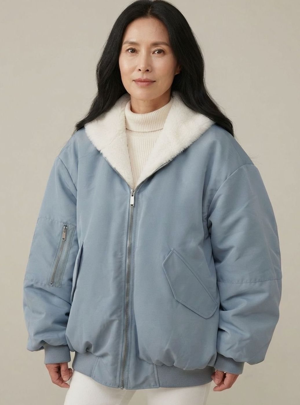 Greta Reversible Lined Bomber Jacket