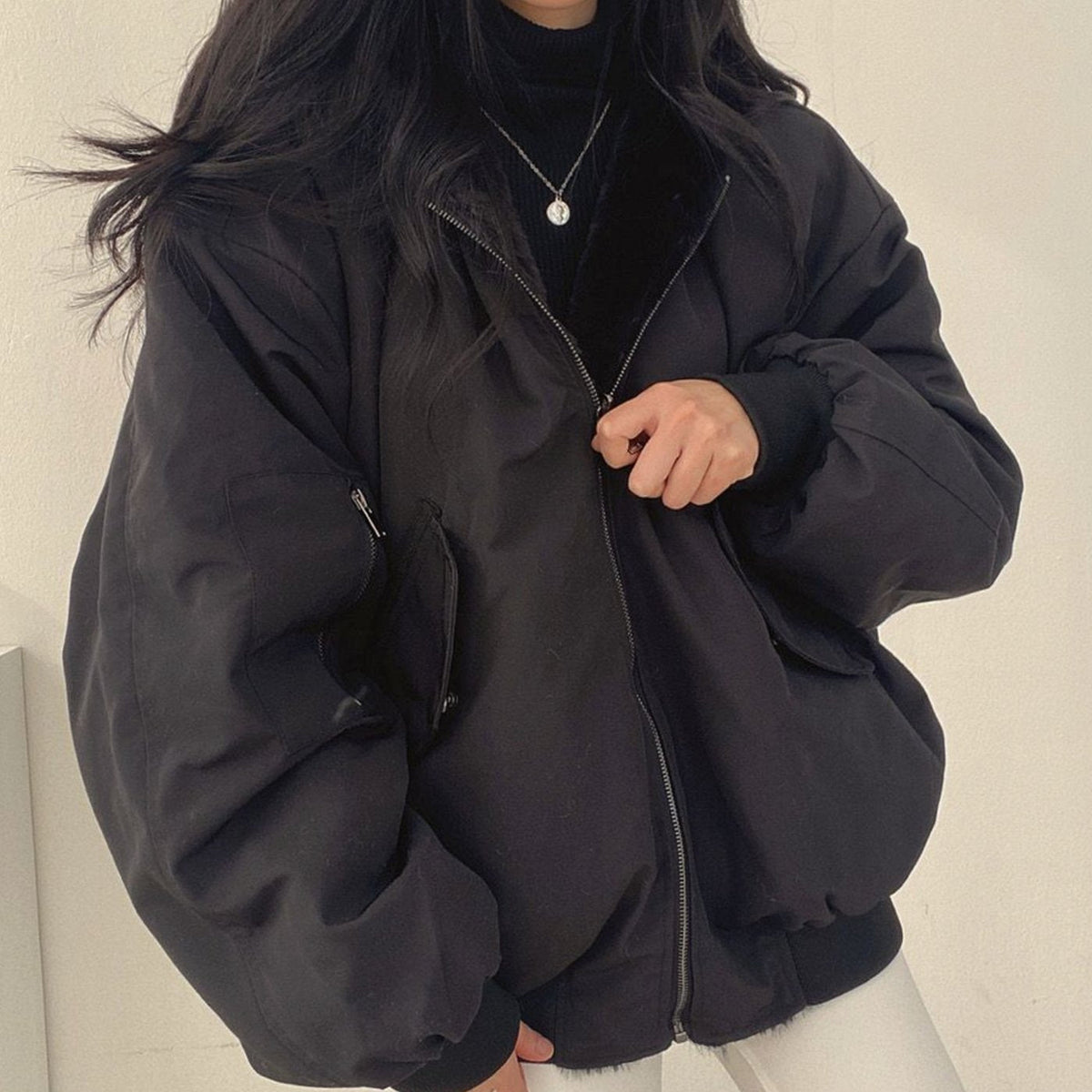 Greta Reversible Lined Bomber Jacket