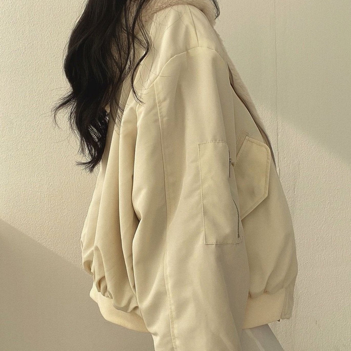 Greta Reversible Lined Bomber Jacket