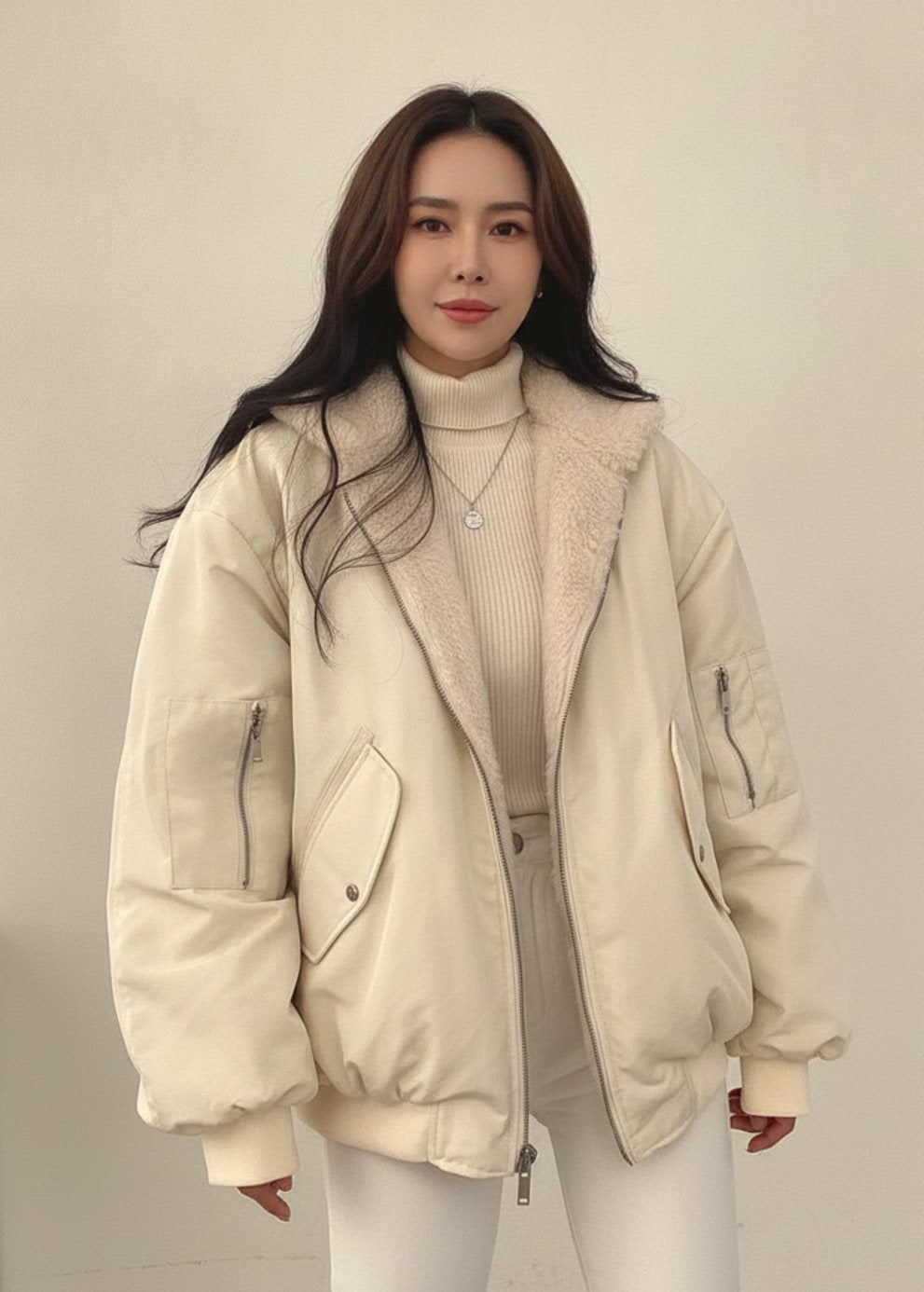 Greta Reversible Lined Bomber Jacket