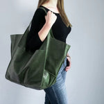 Charlotte Oversized Vegan Leather Tote Bag