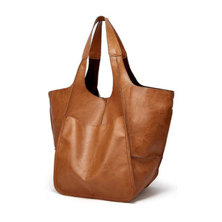 Charlotte Oversized Vegan Leather Tote Bag