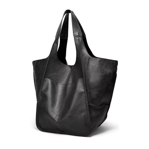 Charlotte Oversized Vegan Leather Tote Bag