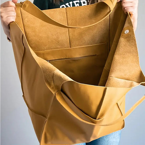 Charlotte Oversized Vegan Leather Tote Bag