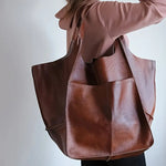 Charlotte Oversized Vegan Leather Tote Bag