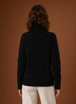 Women's Cable Knit Sweater - Pullover Knitwear | Areleon