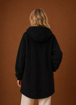 Women's Long Fleece Hooded Winter Jacket | Areleon
