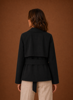 Women's Trench Coat - Belted Waist Casual Jacket | Areleon