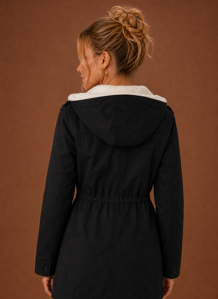 Women's Parka Jacket - Hooded Fleece-Lined Long Winter Coat | Areleon