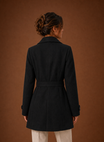 Women's Trench Coat - Mid-Length Button Front Jacket | Areleon