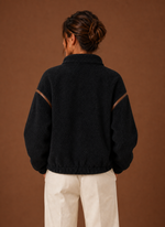 Women’s Sherpa Jacket - Zip-Up Fleece Coat | Areleon