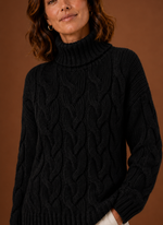 Women's Cable Knit Sweater - Pullover Knitwear | Areleon