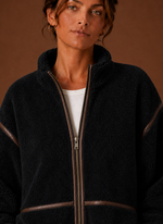 Women’s Sherpa Jacket - Zip-Up Fleece Coat | Areleon