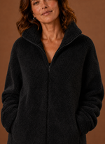 Women's Fleece Sherpa Zip Up Winter Jacket | Areleon