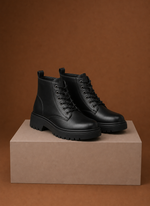 Women's Chunky Combat Lace Up Boots | Areleon