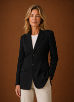 Women's Blazer - Tailored Longline Office Jacket | Areleon