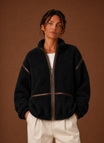 Women’s Sherpa Jacket - Zip-Up Fleece Coat | Areleon