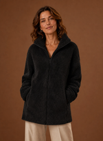 Women's Fleece Sherpa Zip Up Winter Jacket | Areleon