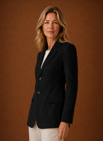 Women's Blazer - Tailored Longline Office Jacket | Areleon