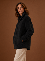 Women's Fleece Sherpa Zip Up Winter Jacket | Areleon