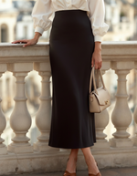 Old Money Silk Skirt