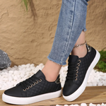 Marion Quilted Lace-Up Sneakers