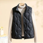 Annika Quilted Stand Collar Bodywarmer Vest