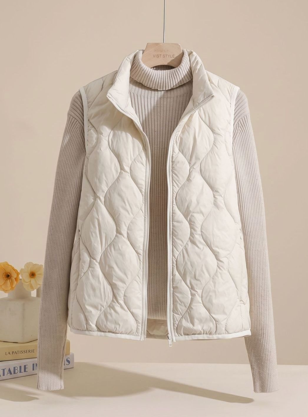 Annika Quilted Stand Collar Bodywarmer Vest