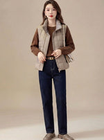 Marlene Sleeveless High Collar Quilted Vest