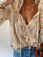 Tamara Elegant Boho V-Neck Blouse