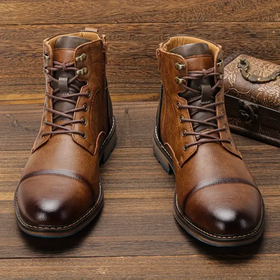 Dominic Classic Round-Toe Boots