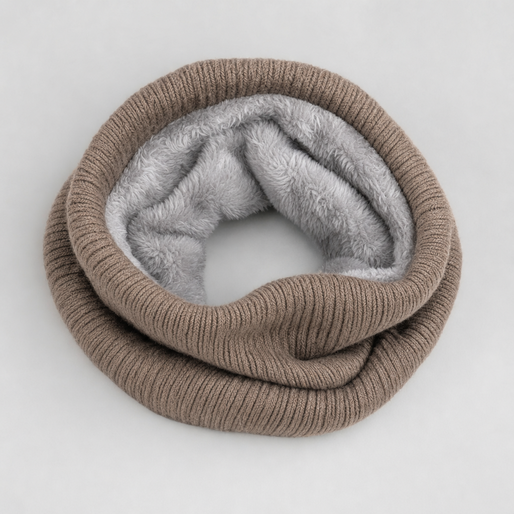 Brimley Knit Snood in beige, product shot