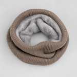 Brimley Knit Snood in beige, product shot