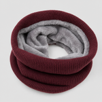 Brimley Knit Snood in deep burgundy, product shot